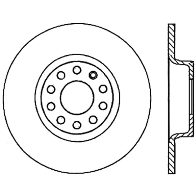 StopTech SportStop 05-10 Audi A6 / 05-08 A6 Quattro Drilled Right Rear Rotor