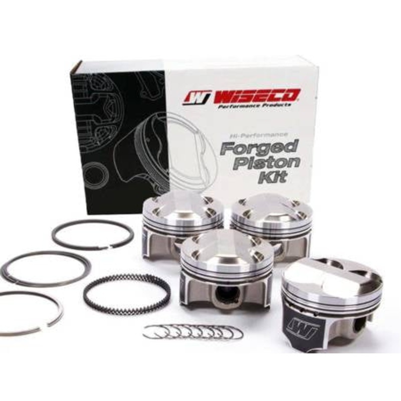 Wiseco Forged Pistons B18A/B with B16A Head 82mm +1.0mm -2.4 cc 10.0:1 89mm Stroke