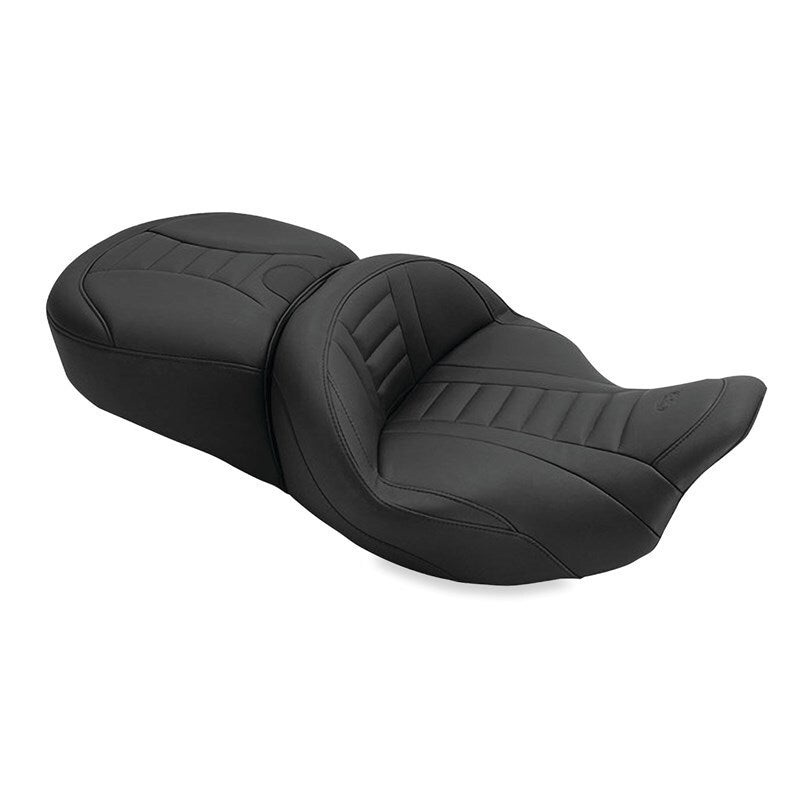 Mustang 08-21 Harley Electra Glide, Rd Glide, Rd King, Str Glide Touring 1PC Seat Deluxe – Black