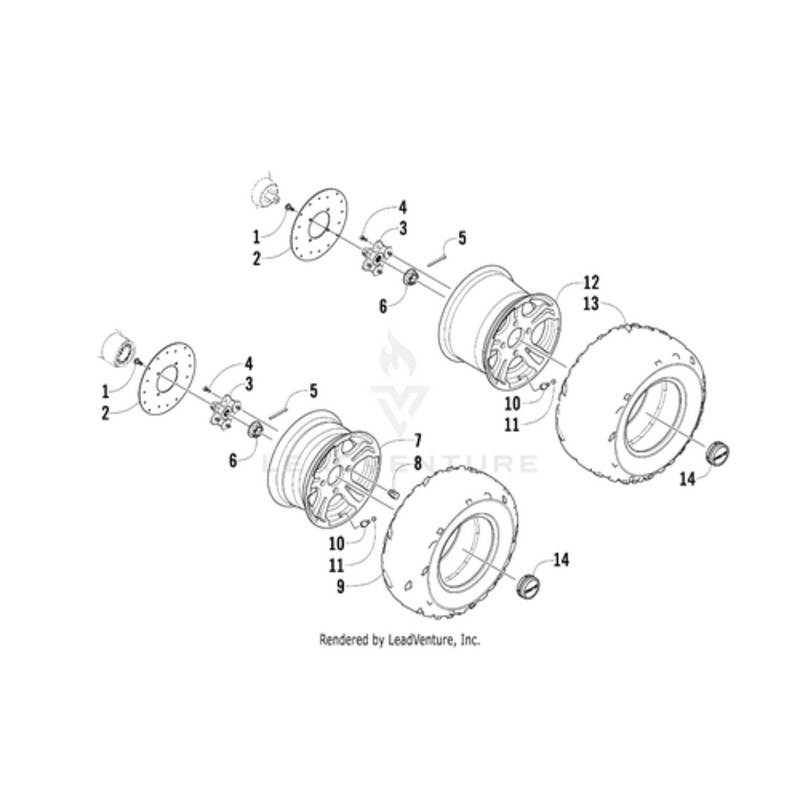 Tire – Rear – Maxxis 4-Speed – 26X11-14 by Arctic Cat