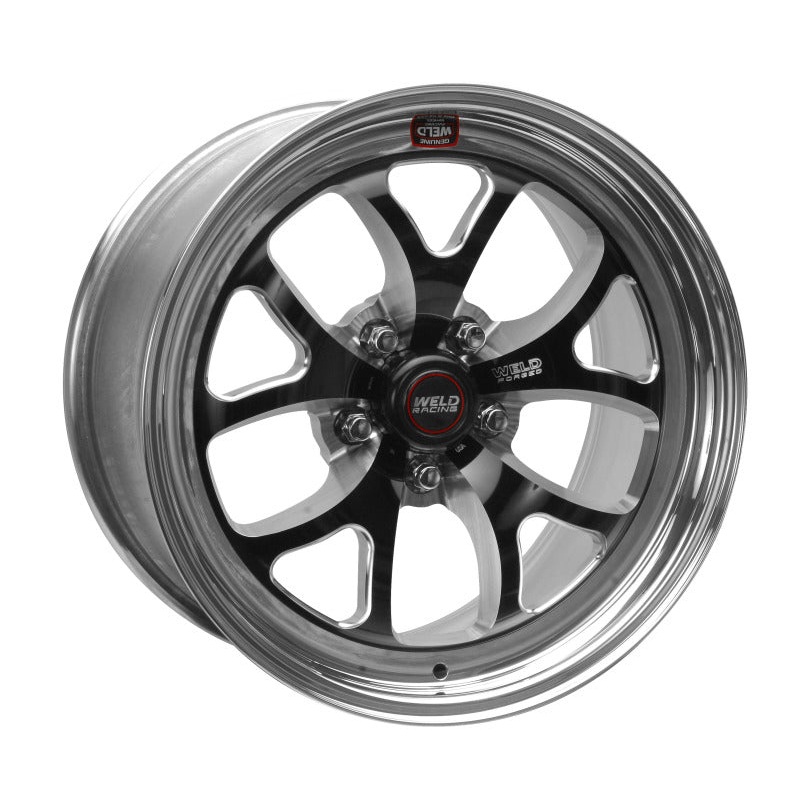 Weld S76 17×9 / 5×4.5 BP / 5.7in. BS Black Wheel (High Pad) – Non-Beadlock