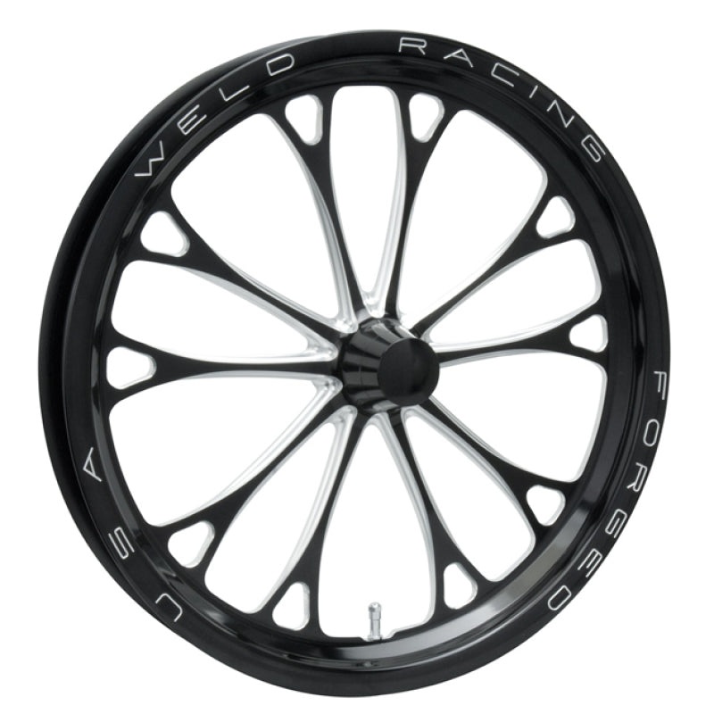 Weld V-Series 1-Piece 17×3.5 / Strange Spindle MT / 1.75in. BS Black Wheel – Non-Beadlock