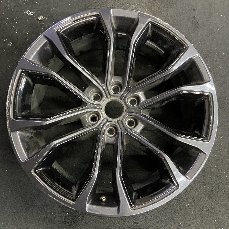 22″ GRAND WAGONEER 22-24 22×9 6 spoke open spoke black Original OEM Wheel Rim
