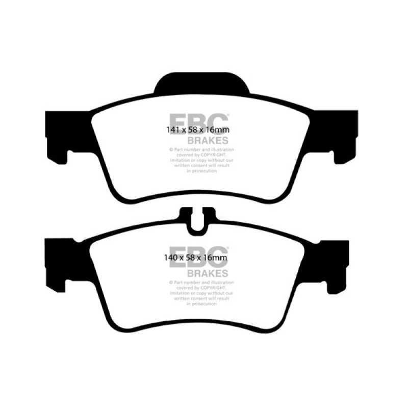 EBC 04-06 Mercedes-Benz CL500 5.0 Redstuff Rear Brake Pads