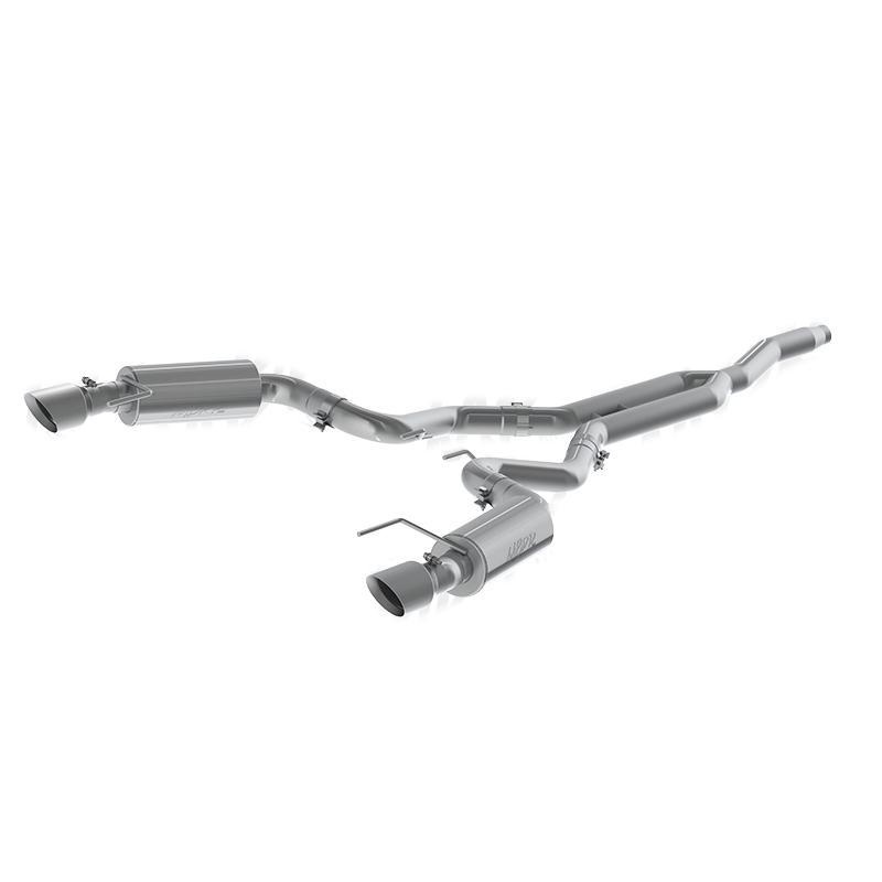 MBRP T409 Stainless Steel 3″ Cat-Back – Dual Split Exit | 2015-2024 Ford Mustang EcoBoost (S7274409)