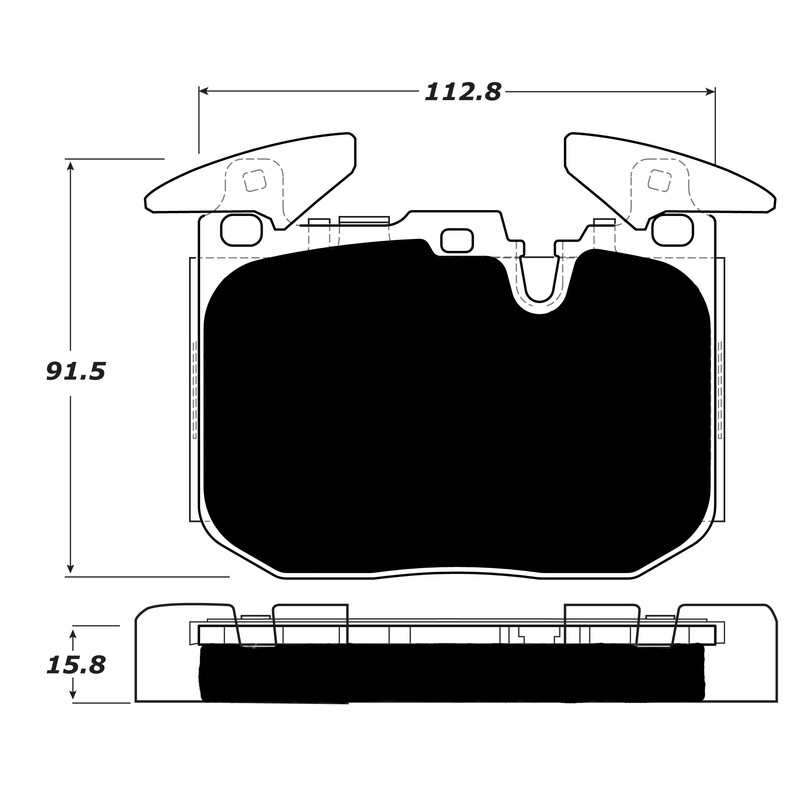 Porterfield Brake Pads for 2012 BMW 335 Sedan M Sport Brakes