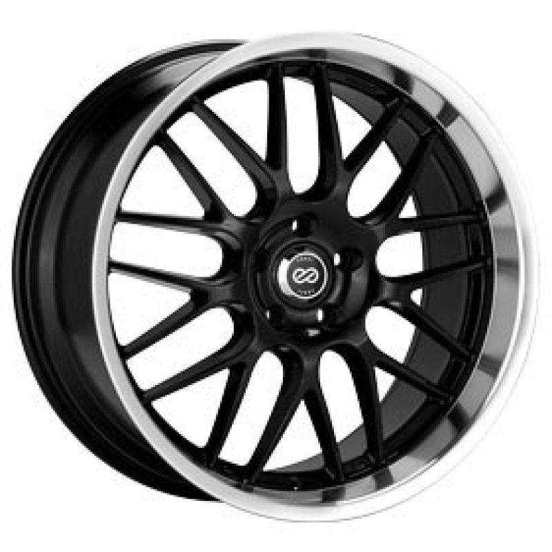 ENKEI Lusso Wheel – 18×8.0 +40 | 5×120 | Black w/ Machined Lip