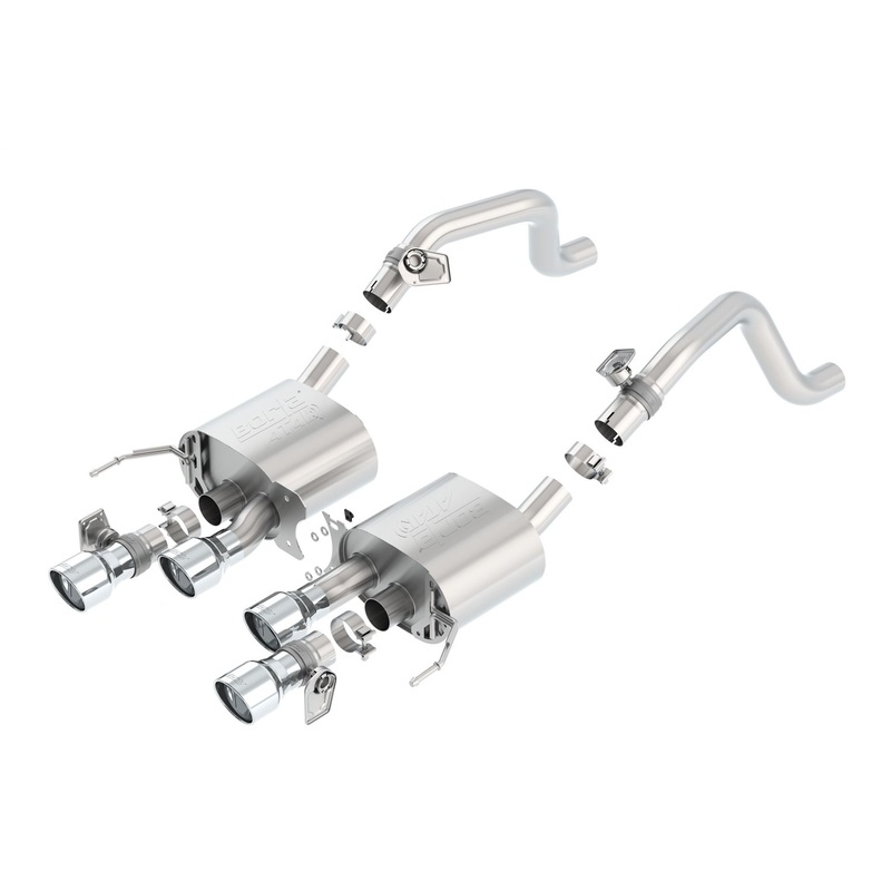 Borla Axle-Back Exhaust System – ATAK | 2014-2019 Chevrolet Corvette 6.2L (11875)