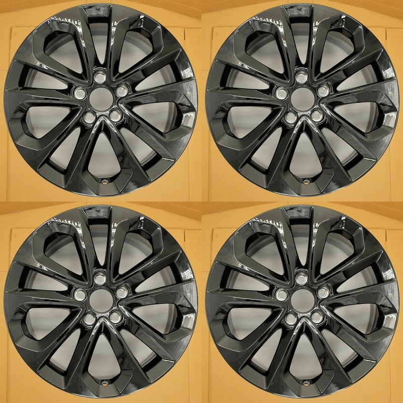 For Honda Accord OEM Design Wheel 18″ 18×8 2013-2015 GLOSS BLACK Set of 4 Replacement Rim