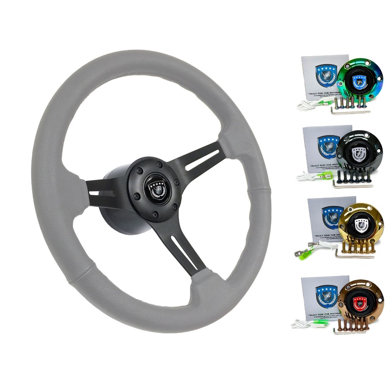 1987-93 BMW 7 Series Steering Wheel Kit | Grey Leather | ST3060GRY