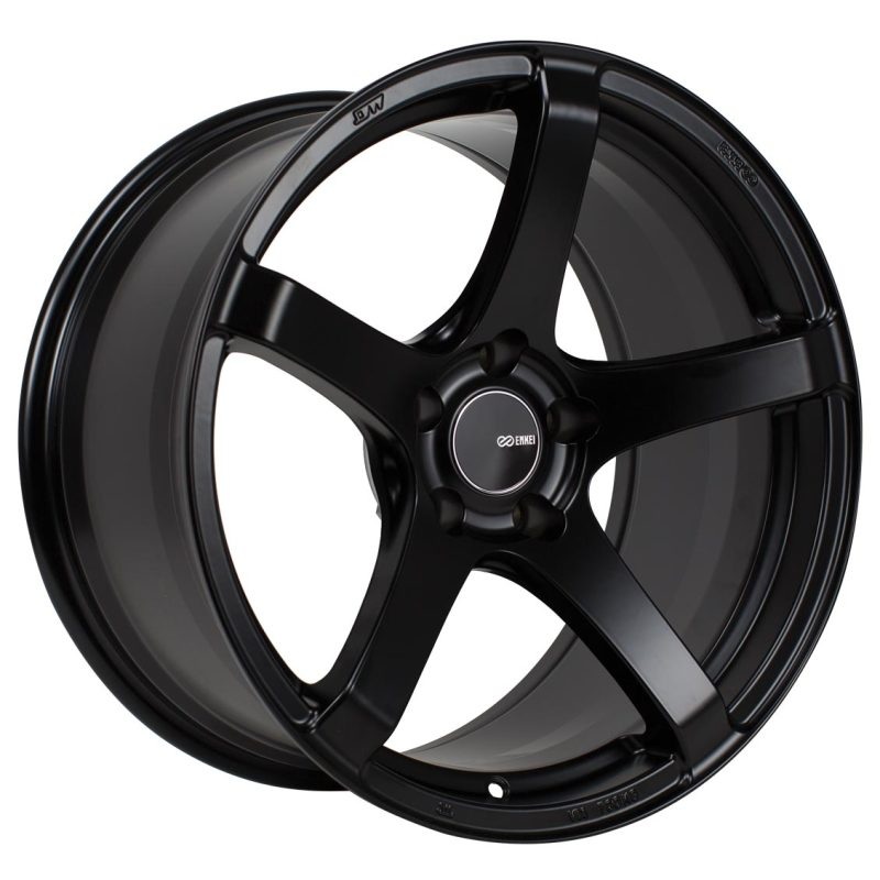Enkei Kojin 18×8 40mm Offset 5×100 Bolt Pattern 72.6mm Bore Dia Matte Black Wheel
