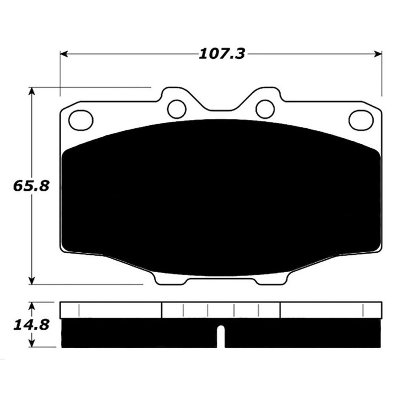 Porterfield Brake Pads for 1984 TOYOTA Pickup 4WD
