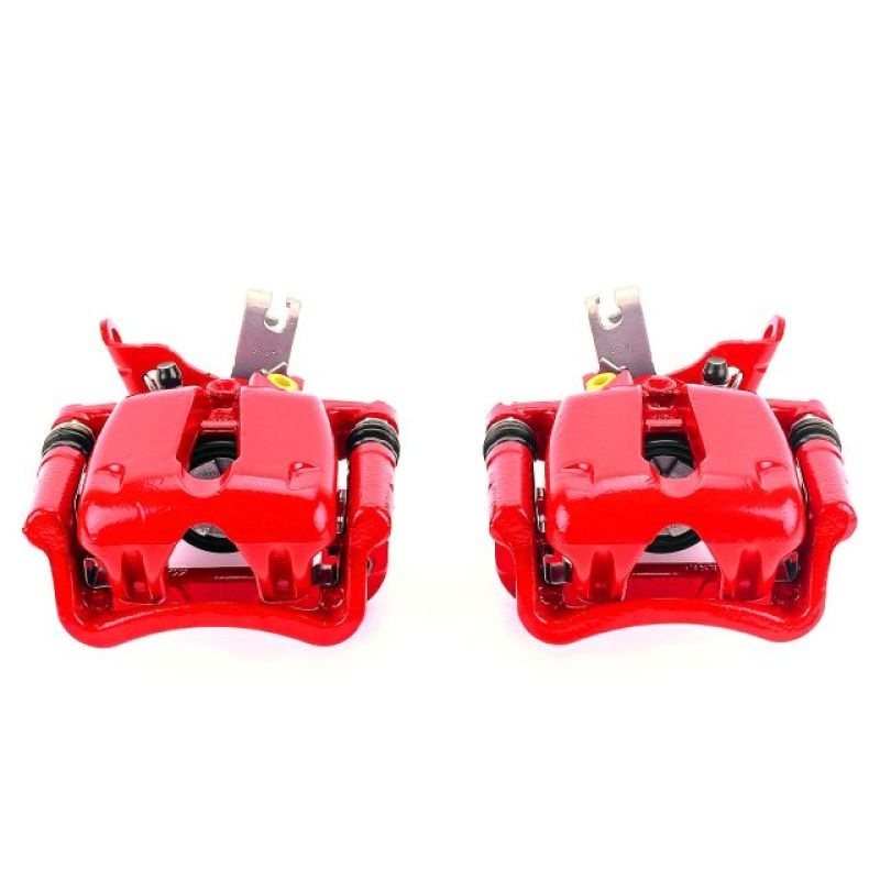 Power Stop 14-15 Chevrolet Malibu Rear Red Calipers w/Brackets – Pair