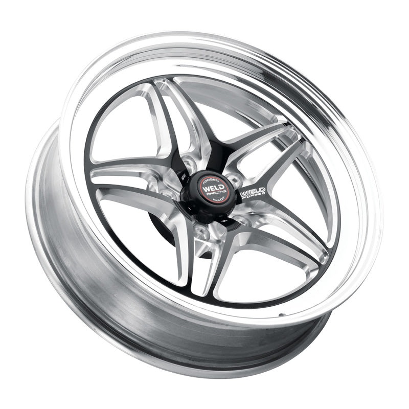 Weld S81 18×5 / 5×120 BP / 2.1in. BS (-23mm Offset) Black Wheel 3.18 ID (High Pad) – Non-Beadlock