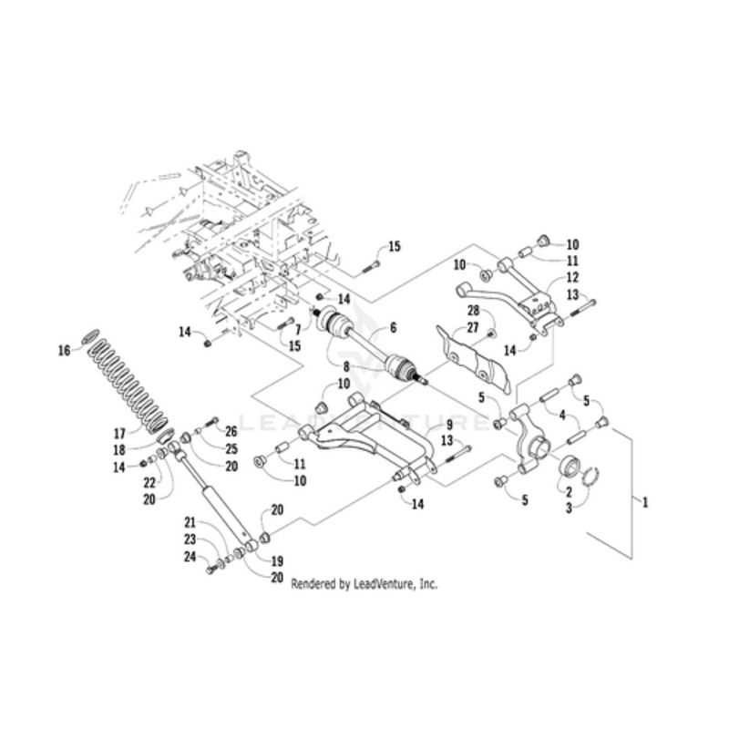 A-Arm – Rear – Lower Right Platinum (Inc. 10-11) by Arctic Cat
