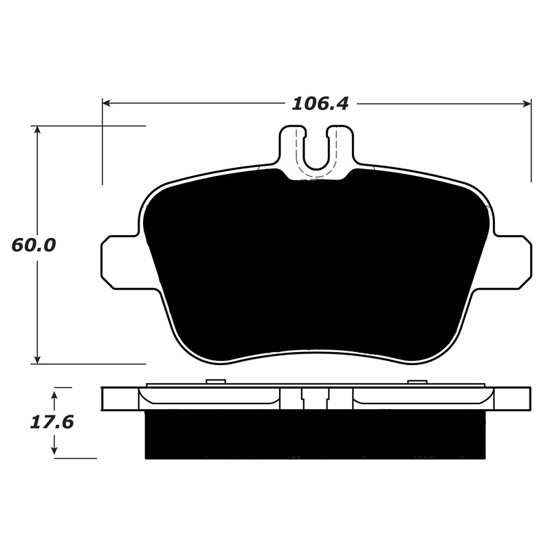 Porterfield Brake Pads for 2014 MERCEDES-BENZ SLK300
