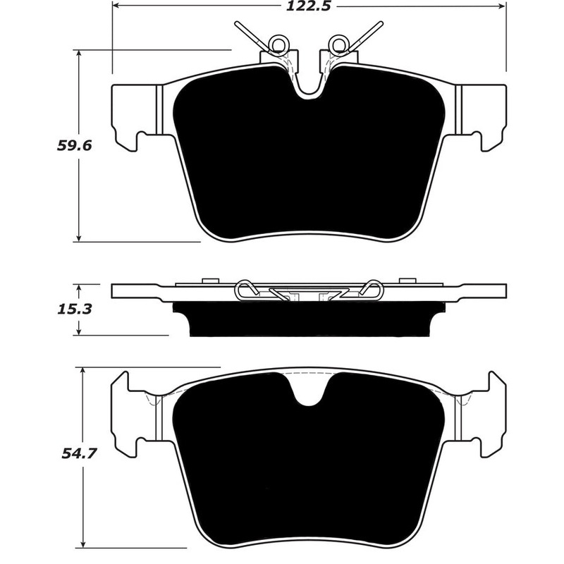 Porterfield Brake Pads for 2018 JAGUAR XE 16.5″