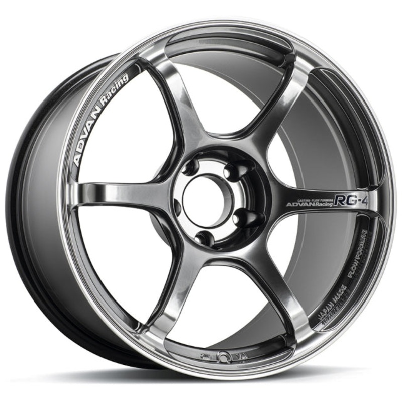 Advan RG-4 Wheel – 17×7.5 +40 | 5×112 | Racing Hyper Black & Ring