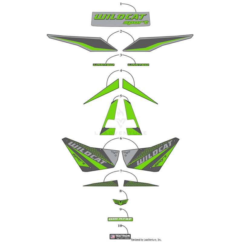 Fender Decal-Rear (Limited) by Arctic Cat