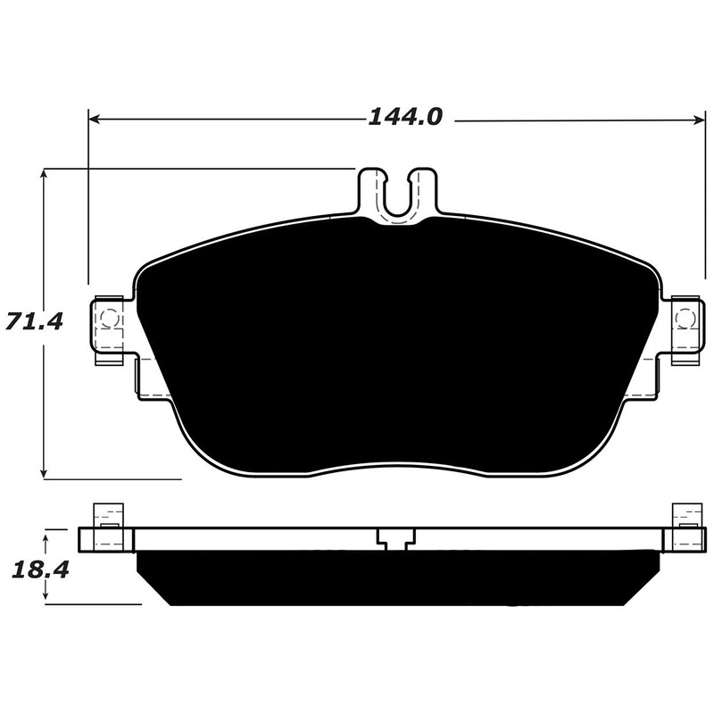 Porterfield Brake Pads for 2015 MERCEDES-BENZ GLA250