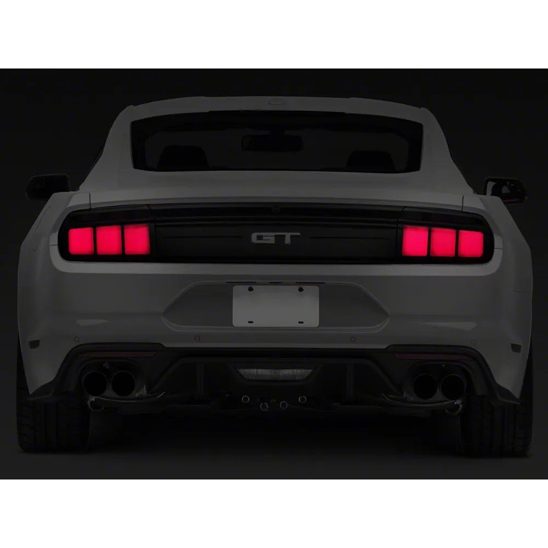 Raxiom 15-22 Ford Mustang Profile LED Tail Lights – Gloss Black Housing (Smoked Lens)