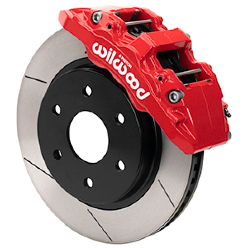 Wilwood 17-20 Ford F-150 Raptor Aero6-DM Front Brake Kit – Slotted – Red