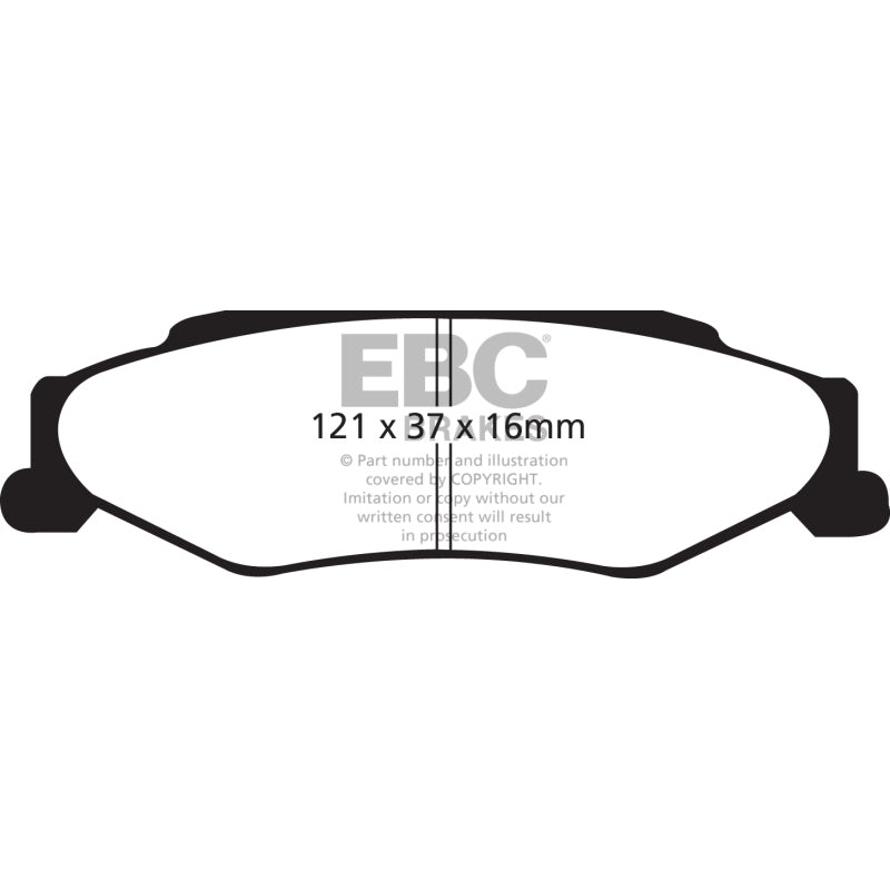 EBC 03-04 Cadillac XLR 4.6 Yellowstuff Rear Brake Pads