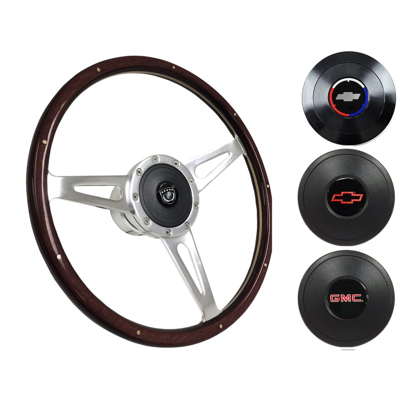 1960-73 Chevy Truck, GMC Steering Wheel Kit | Deluxe Espresso Wood | ST3053A