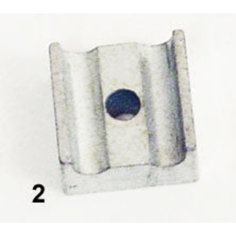 (2) Steel Throttle Cable Housing Holder Clamp