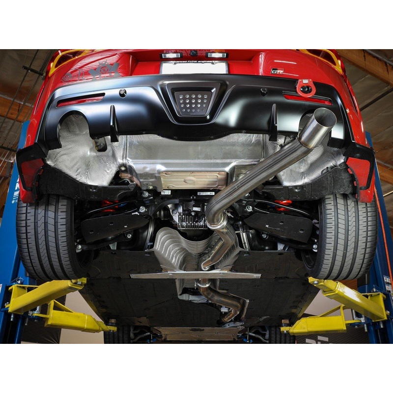 AFE Takeda 3.5in Single Exit Cat-Back Exhaust System A90 MKV Toyota Supra
