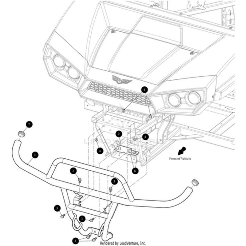 Bracket Brush Guard Adj Mtg by Arctic Cat