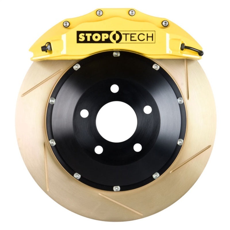 StopTech BBK 14-15 BMW M3 / M4 Front Yellow ST-60 Calipers 380×32 Zinc Slotted Rotors