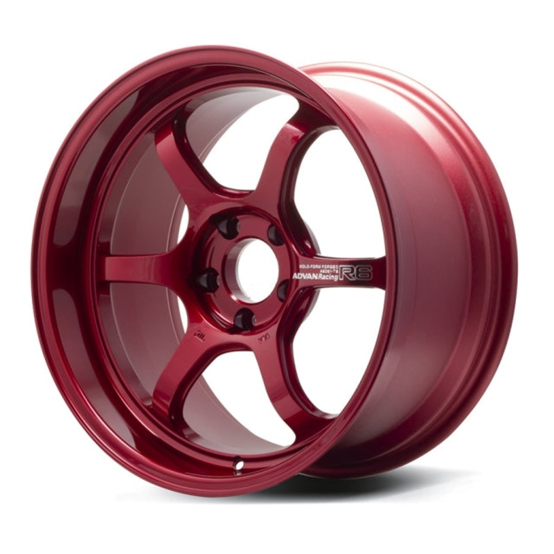 Advan Racing R6 Wheel – 18×8.0 +45 | 5×114.3 | Racing Candy Red