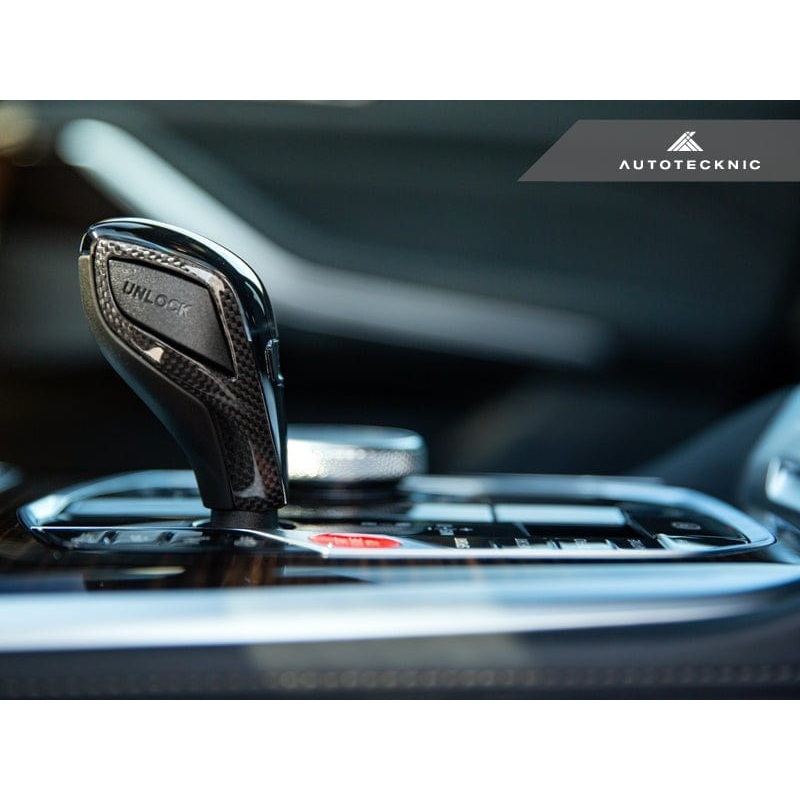 AutoTecknic Carbon Fiber Gear Selector Side Trims – G1X 8-Series