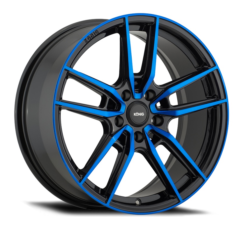 Konig Myth 18×8 5×114.3 ET43 Gloss Black w/ Blue Tinted Clearcoat