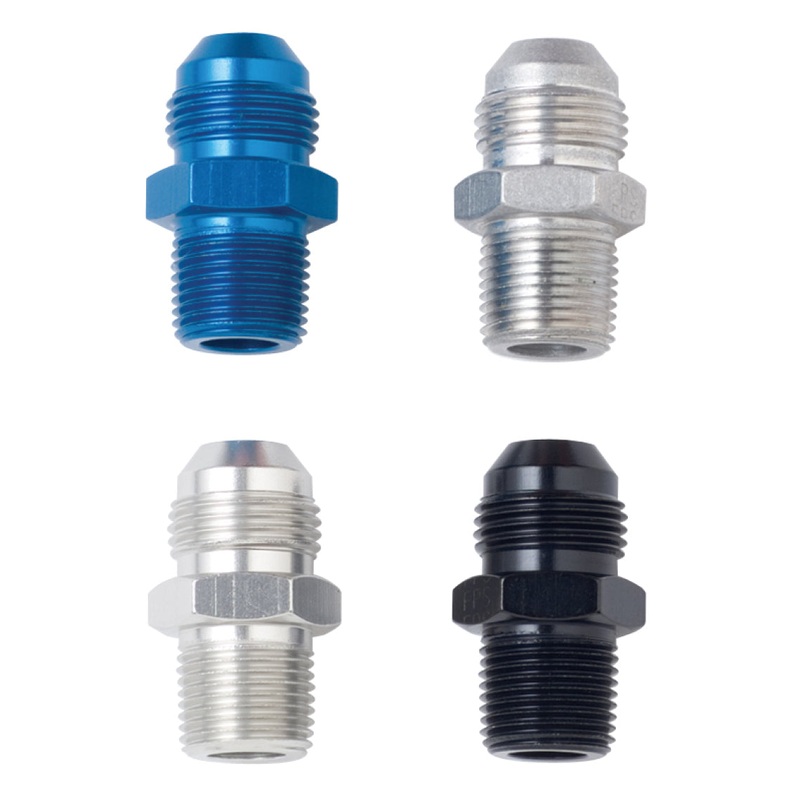 Fragola -10AN x 3/8 NPT Straight Adapter – Black