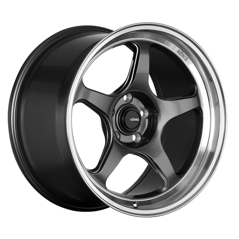 KONIG Hyperspec Wheel – 18×9.5A +35 | 5×114.3 | Anthracite Metallic w/ Machined Lip