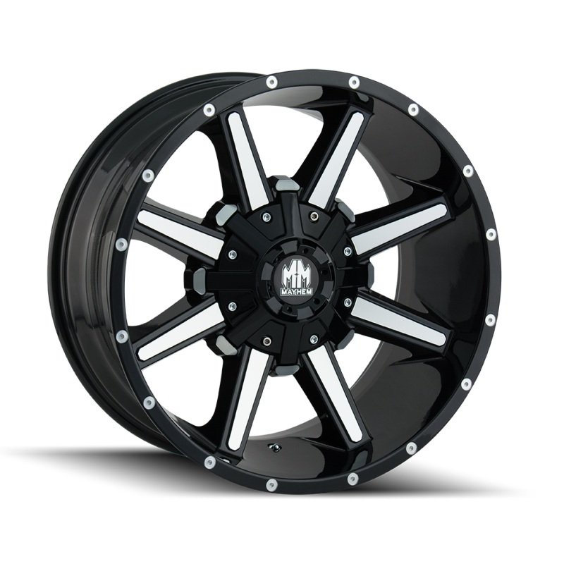 Mayhem 8104 Arsenal 18×9 / 5×114.3 BP / 18mm Offset / 87mm Hub Black/Machined Face Wheel