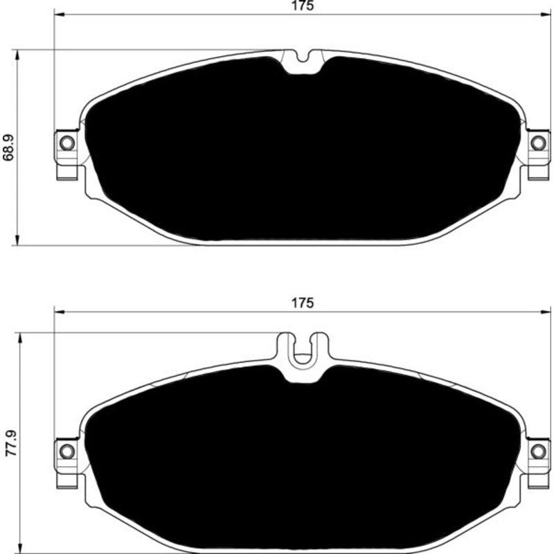 Porterfield Brake Pads for 2016 MERCEDES-BENZ C300 4MATIC SEDAN