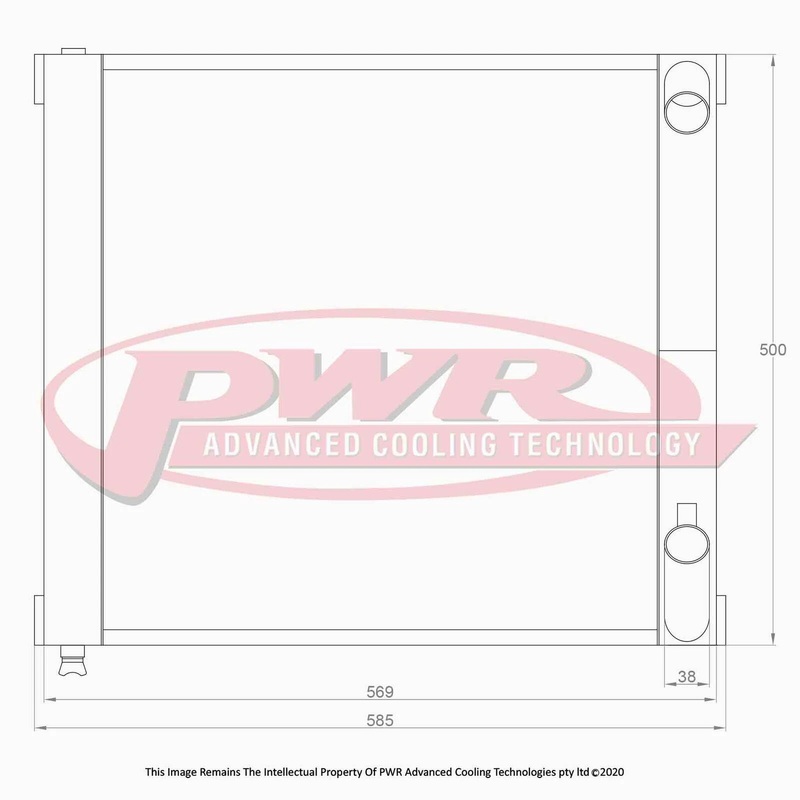 PWR – 55mm Performance Radiator (Mazda RX7 FC Series 4 85-89)