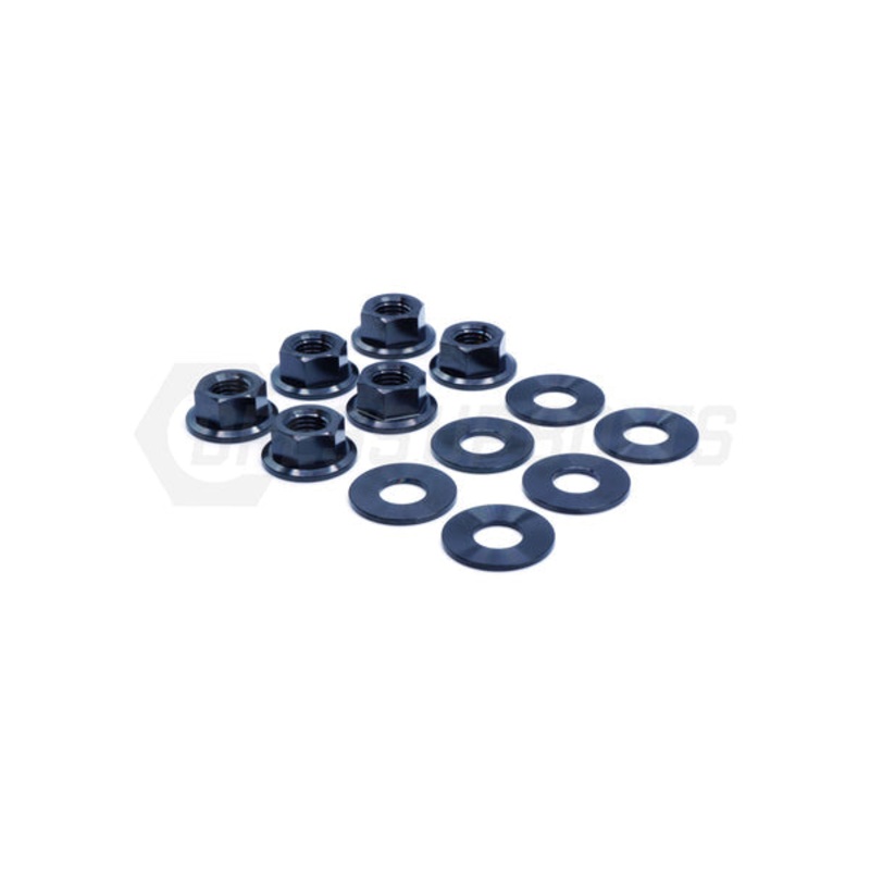 Dress Up Bolts 16-21 Civic Si Titanium Hardware Strut Tower Kit | Black | HON-061-Ti-BLK