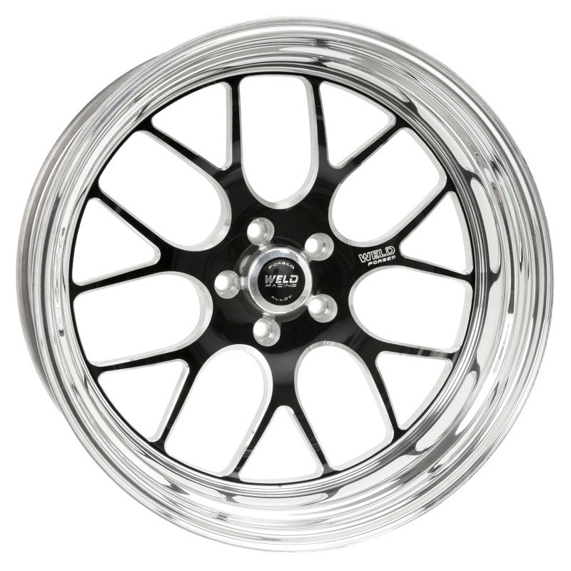 Weld S77 20×7 / 5×4.75 BP / 4.9in. BS Black Wheel (Medium Pad) – Non-Beadlock