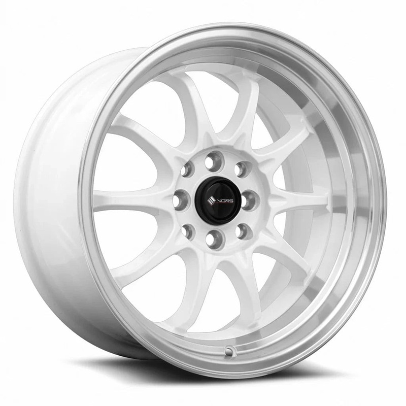 VORS TR3 15″ 4×98 White Machine Lip