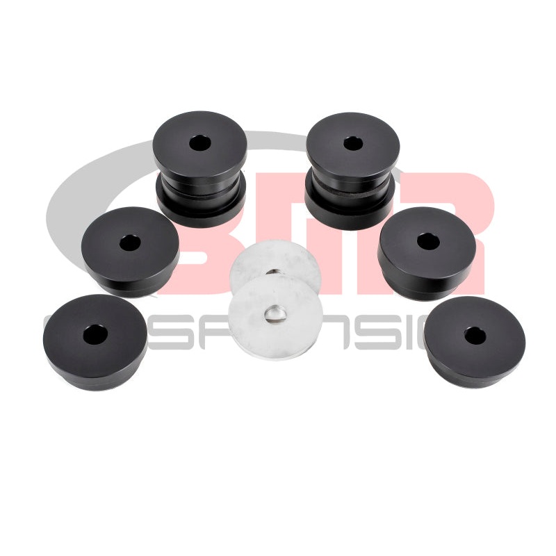 BMR 15-17 S550 Mustang Rear Cradle Bushing Kit (Delrin) – Black
