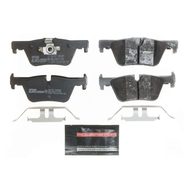 PowerStop Power Stop 17-19 BMW 430i xDrive Gran Coupe Euro-Stop ECE-R90 Rear Brake Pads