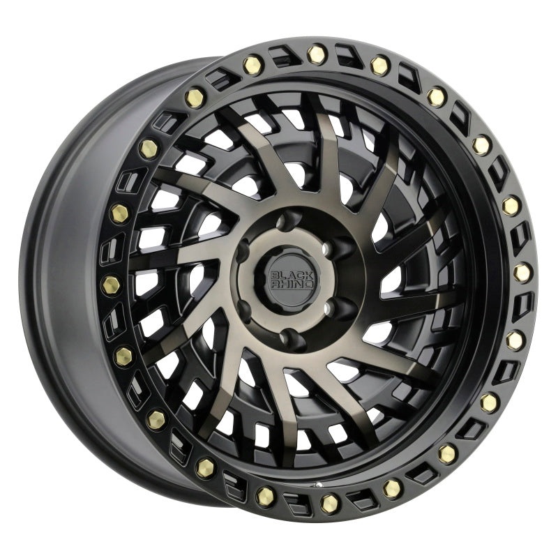 17×9.0 Black Rhino Shredder Matte Black w/Machined Dark Tint Wheel