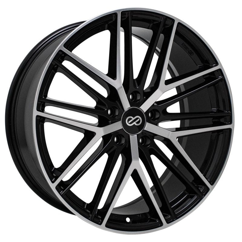 19×8.0 Enkei Phantom 5×114.3 45mm 72.6mm Bore Black Machined Wheel