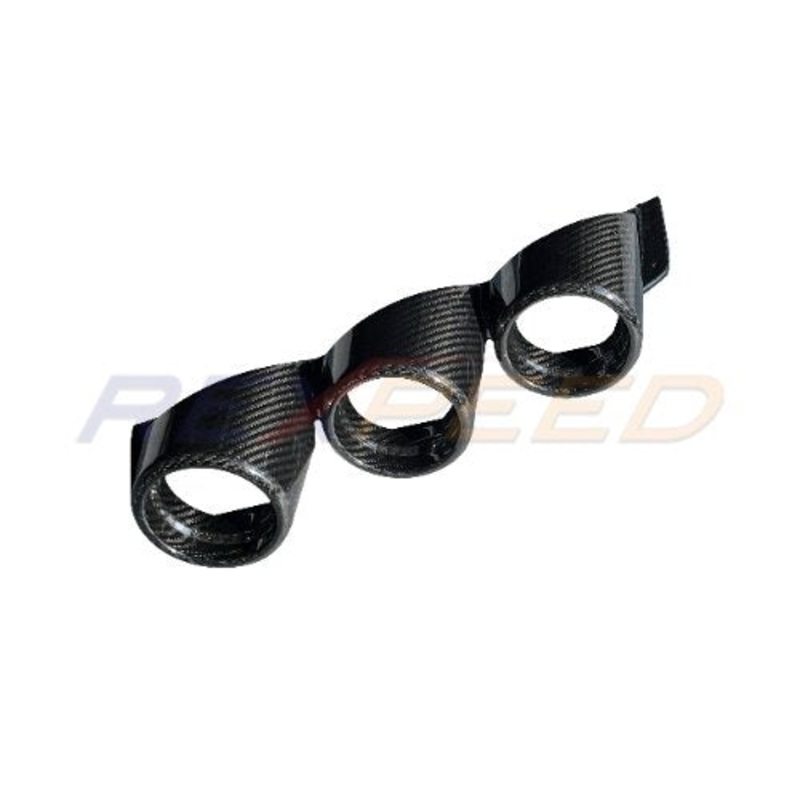 Rexpeed 2022+ GR86 / BRZ Dry Carbon Triple Gauge Meter Holder Trim – Gloss | FR170