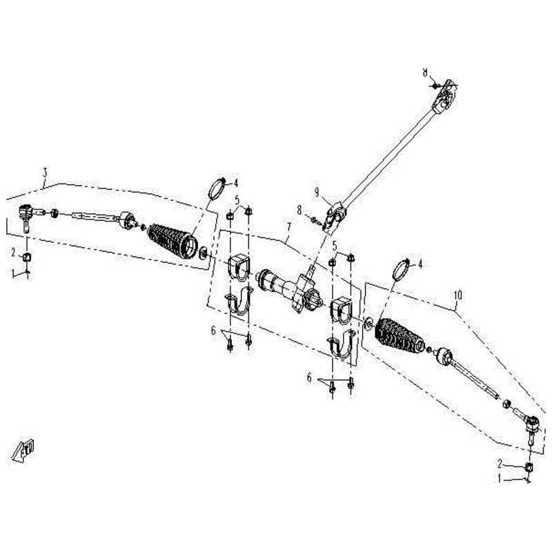Steering Rod Comp.(Rh) by CF Moto