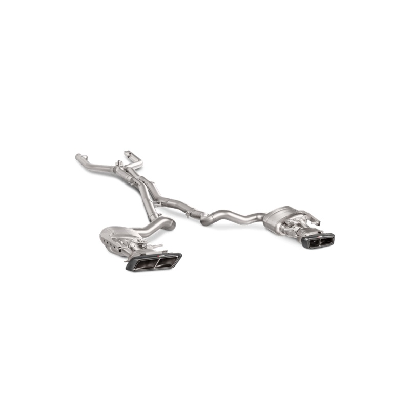 Akrapovic 16-17 AMG C63 Coupe Evolution Line Cat Back (Titanium) w/ Carbon Tips (Req. Link Pipe)
